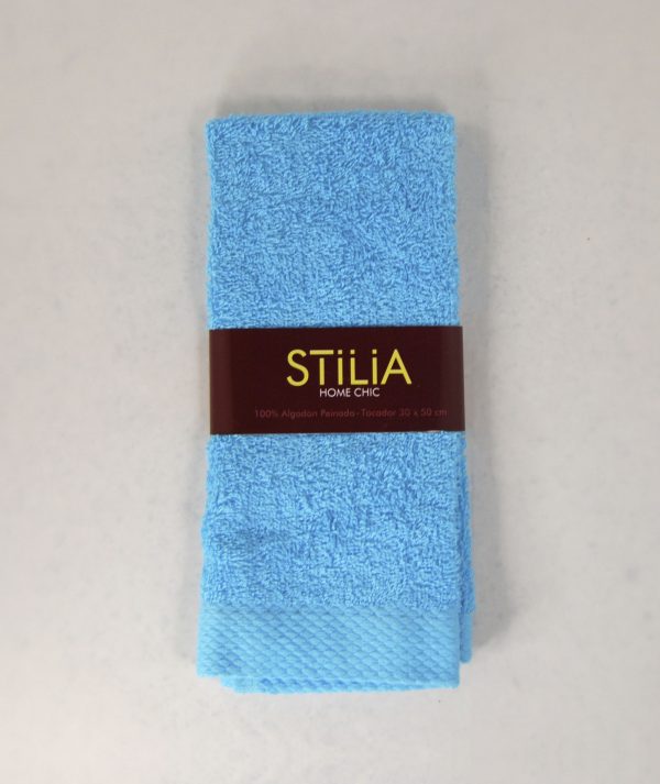 toalla de tocador color azul